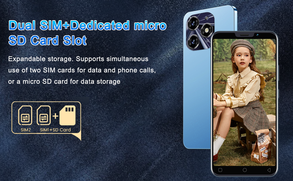 Dual SlM+Dedicated microSD Card Slot