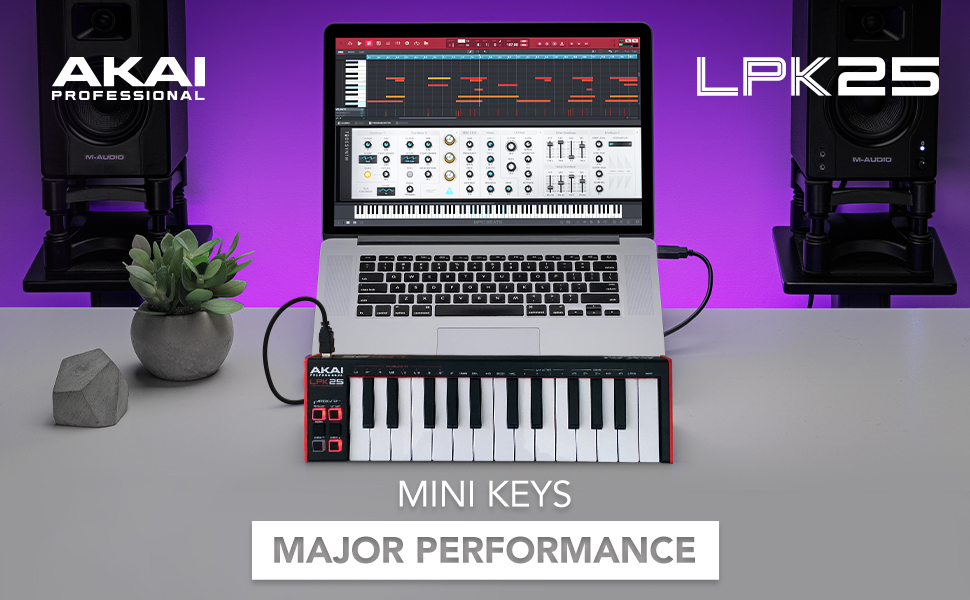 AKAI Professional LPK25 USB MIDI Keyboard Controller with 25