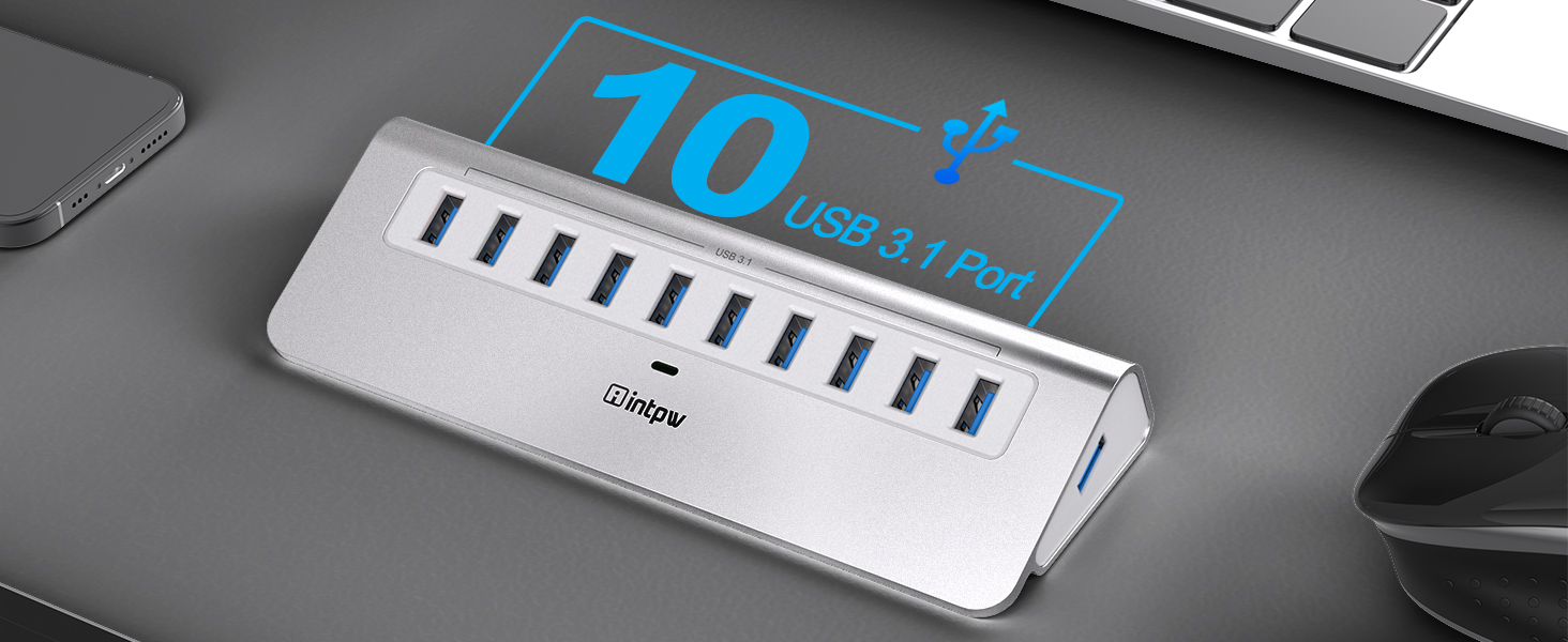 10 port usb 3.1 hub