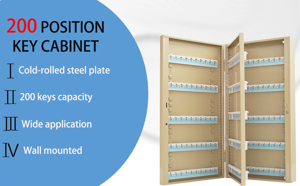 INTBUYING 200 Position Key with Key Lock Portable
