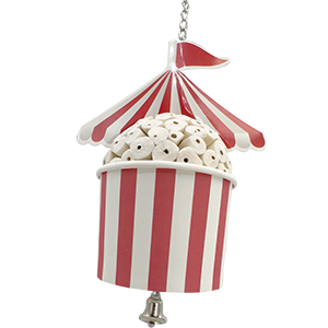 1595 Sola Circus Cup MM Bird Toys natural wood cockatiel lovebird parrotlet senegal caique quaker