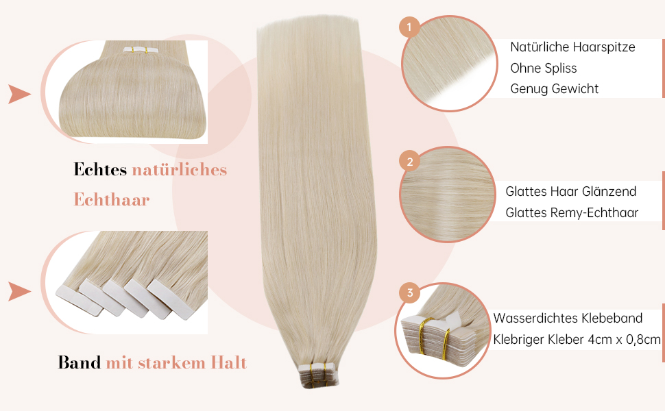 Tape Extensions Echthaar