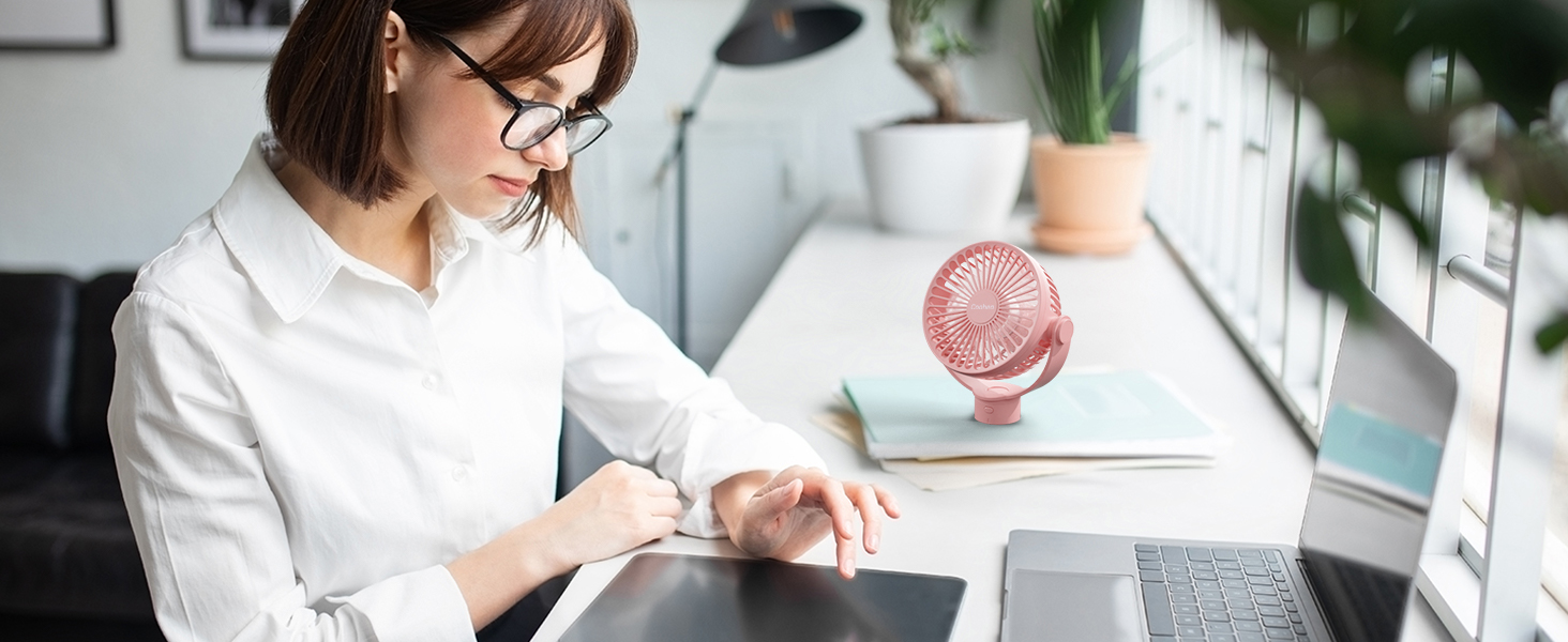 battery operated desk fan