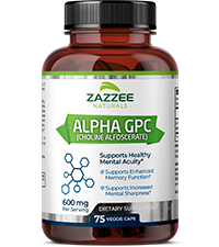 alpha gpc capsules choline brain function zazzee mental memory focus concentration sharp seniors