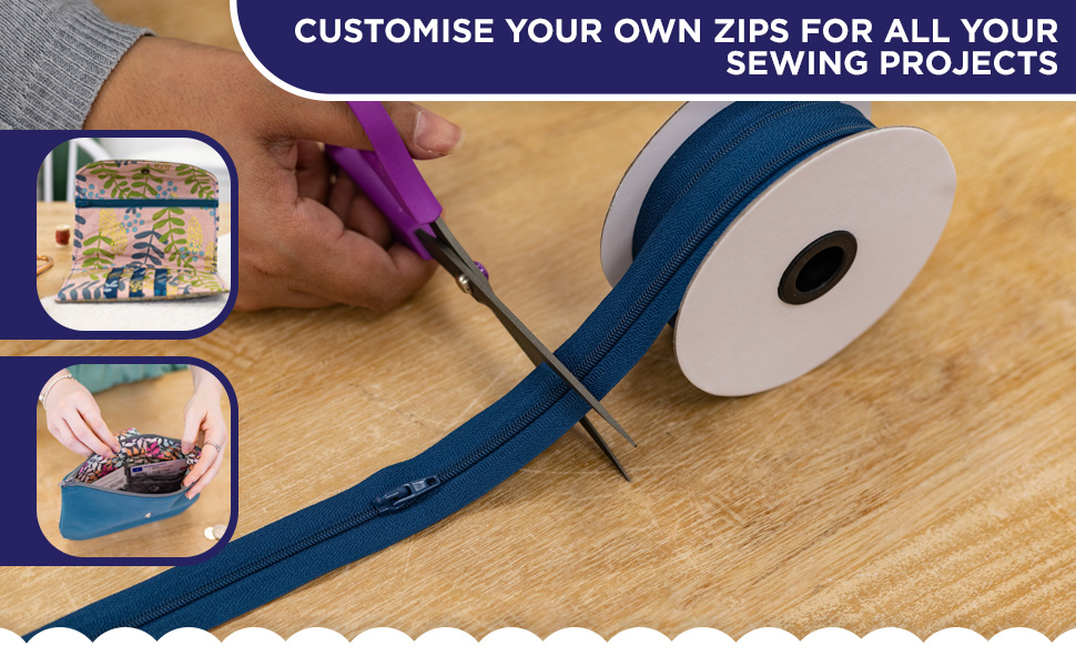 Threaders Zips On A Roll, Denim Blue Amazon.co.uk Home & Kitchen