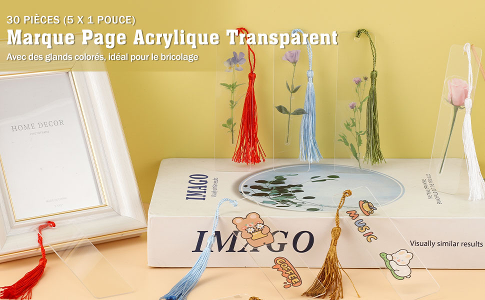 Marque page en acrylique transparent – Créoriginales