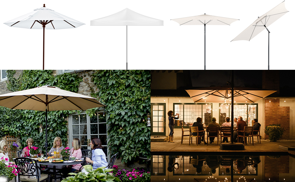 Patio Umbrella Netting, 12.5 FT Outdoor Umbrellas Screen