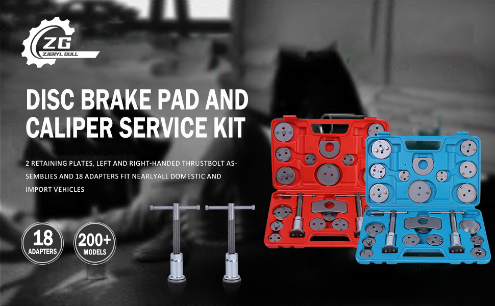 ZJERYL GULL Disc Brake Caliper Compression Tool 22pc