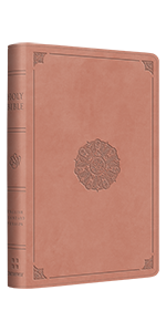 ESV Compact Bible TruTone, Blush Rose, Emblem Design