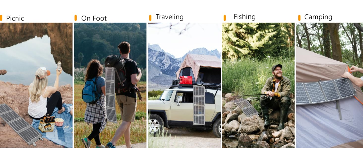 folding solar panel 40w