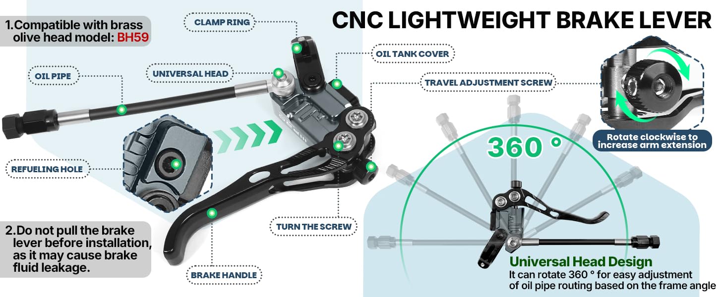 CNC LIGHTWEIGHT BRAKE LEVER