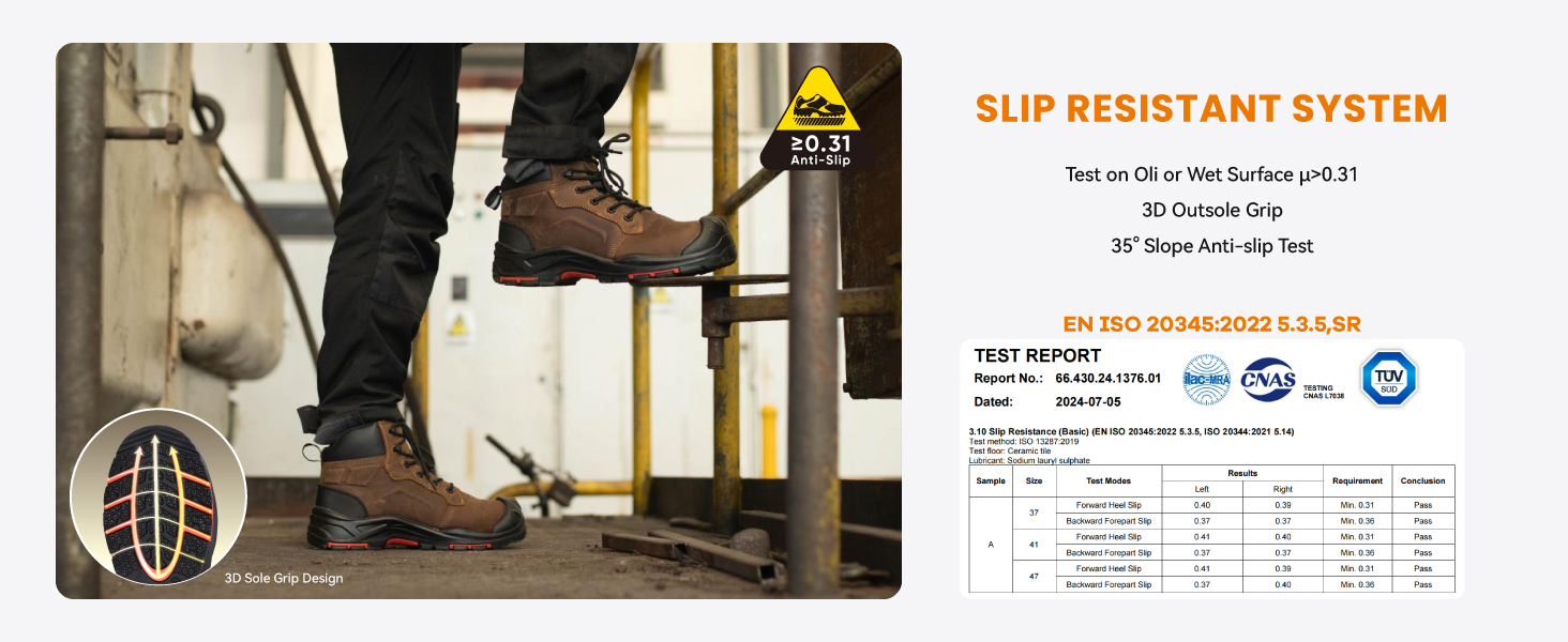 men women hombres composite toe waterproof leather work safety boot boots slip on oil resistant