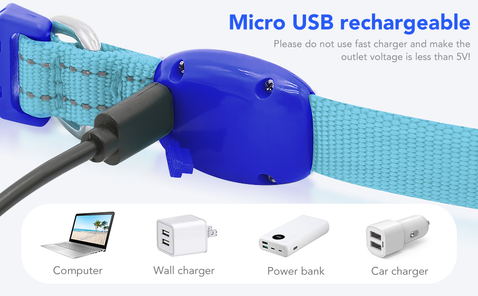 Domagiker Light Up Cat Collars Rechargeable LED Dog