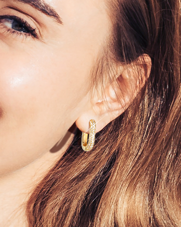 Adoyi gold hoop earrings