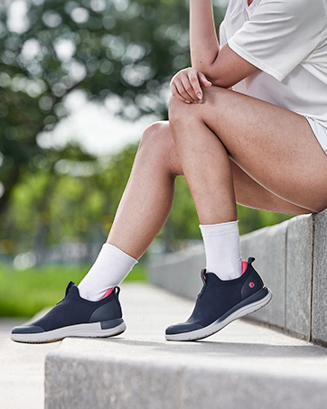 women slip on walking shoes