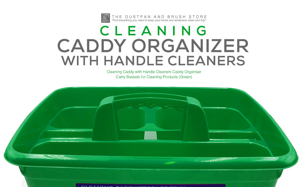 TDBS The Dustpan and Brush Store Cleaning Caddy With Handle Cleaners