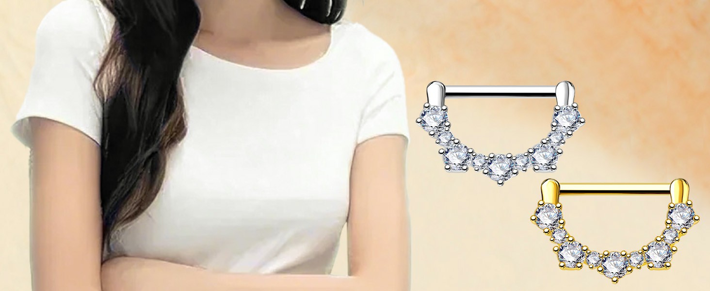 clicker nipple rings