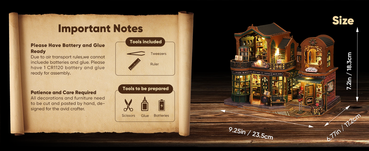 DIY Miniature House Kit, Mayberry Street Miniatures, Magic