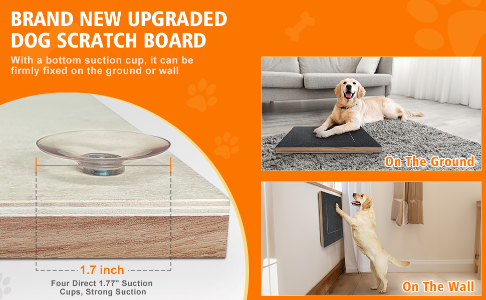 DCIAER Dog Scratch Pad for Nails,Snack Box Scratch Board