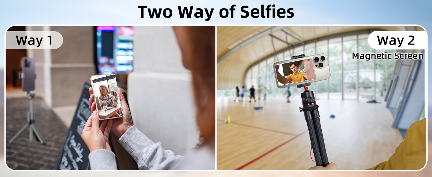 phone vlog selfie monitor screen