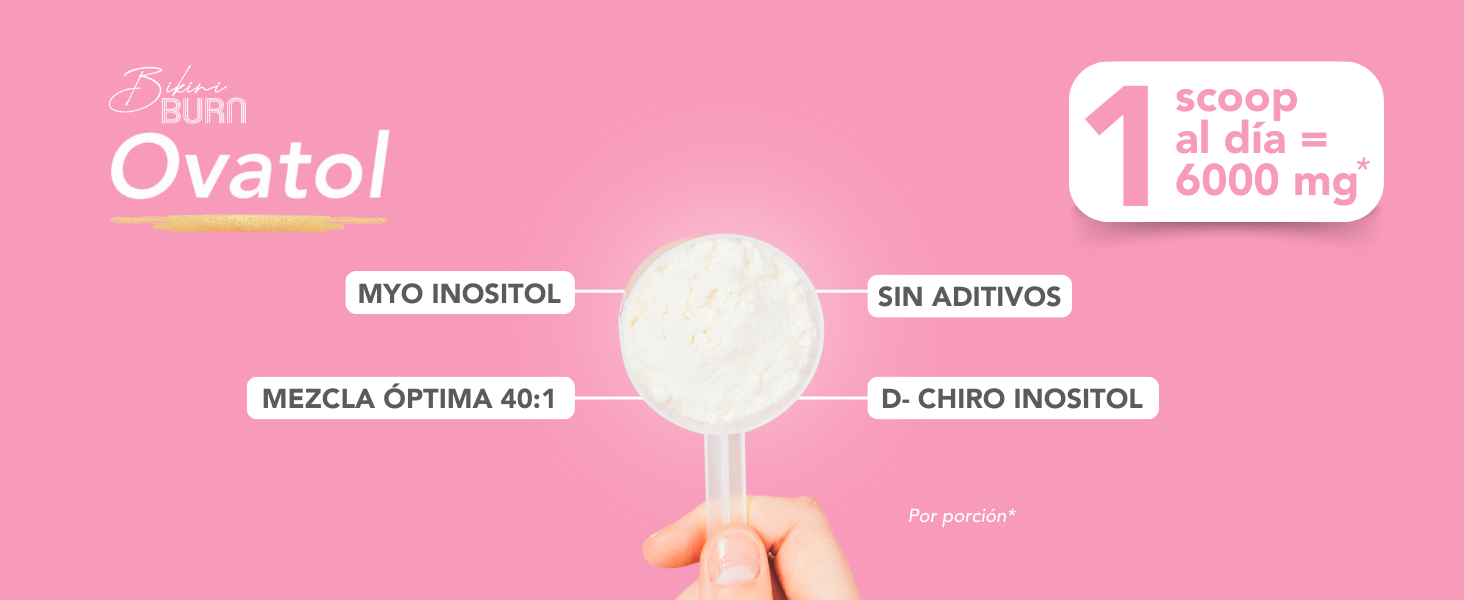 Un scoop al día 6 gramos Inositol Puro