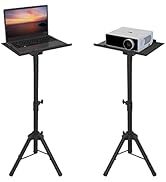 PrimeCables Universal Laptop Projector Tripod Stand, Foldable DJ Rack & Stand, Height Adjustable