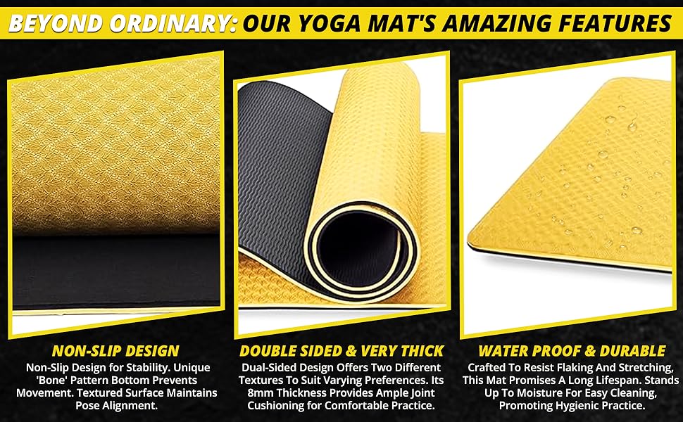 Yoga mat Gold