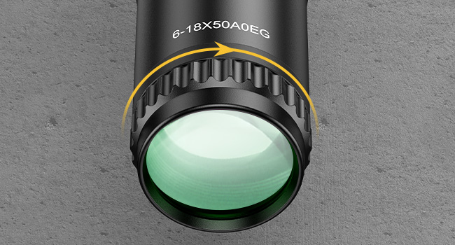 Fast Focus Eyepiece - CVLIFE JackalHowl 6-18x50 AO Rifle Scope for Hunting