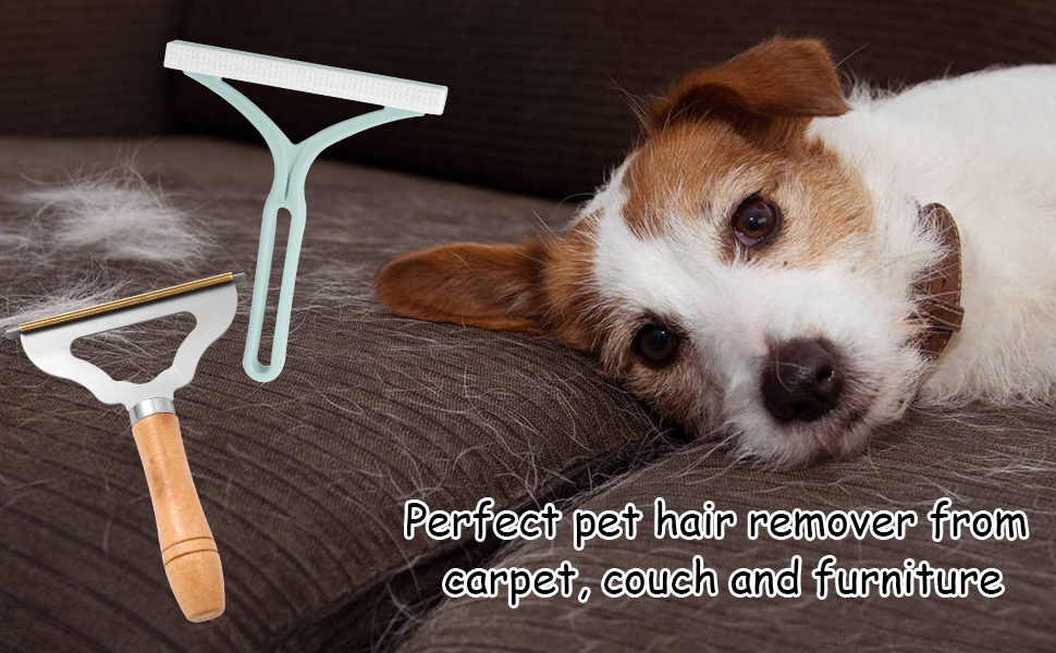 2pcs Manual Portable Fabric Shaver, 1 Metal Carpet Lint Scraper for