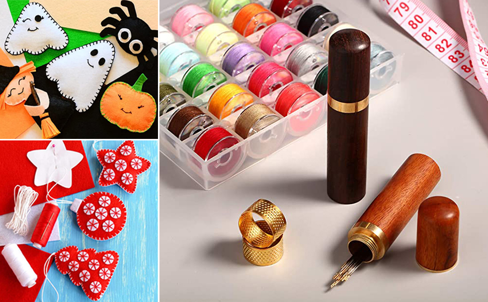 Wooden Needle Case for Storing