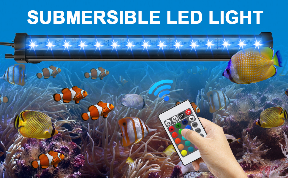 Eyeleaf Submersible LED Fish Tank Lights,Aquarium Light for Fish Tank