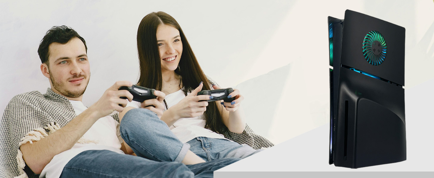 faceplate with led light for ps5 slim