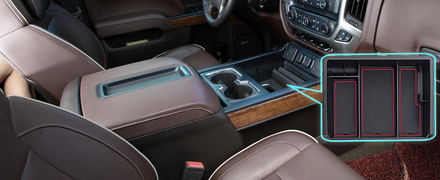 PIMCAR Center Console Organizer Tray for 20142018 Chevy