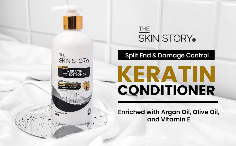 Protein-rich conditioner for frizzy damaged hair strengthens hydrates and boosts natural shine