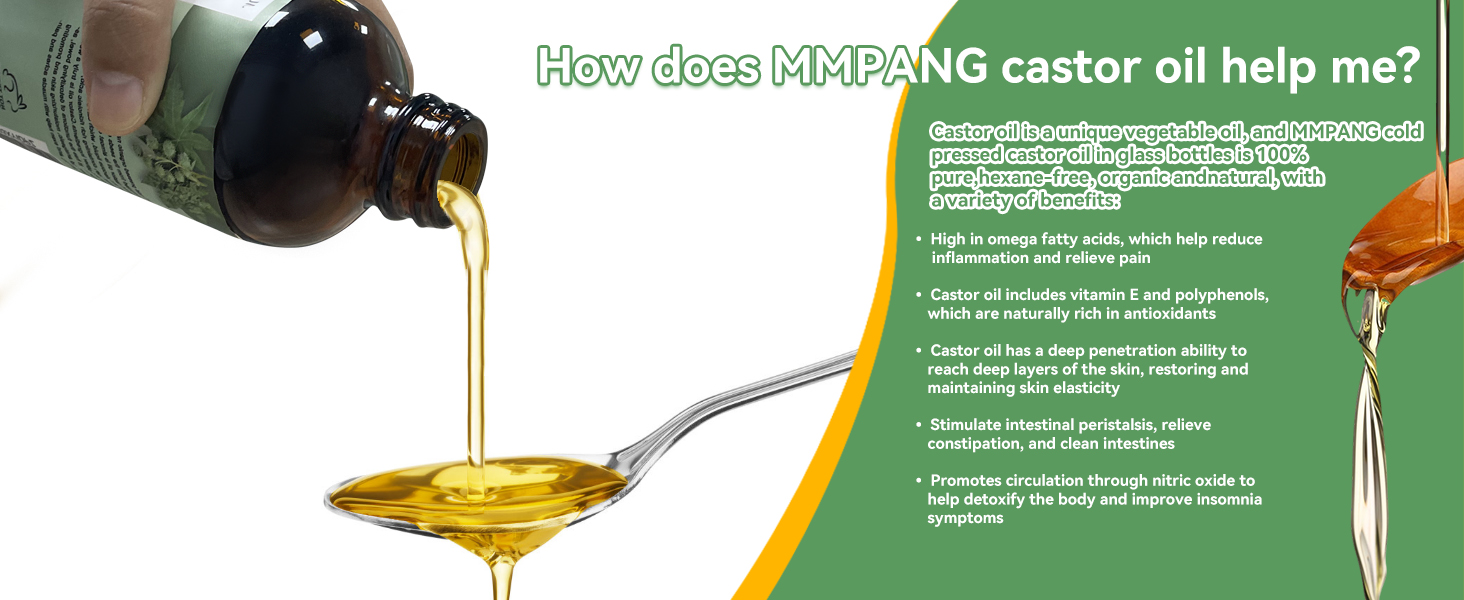 MMPANG 100 Pure Castor Oil USDA Certified Organic Cold