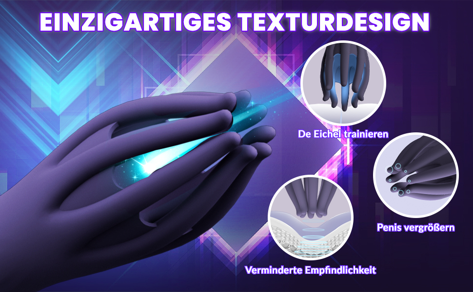 YcsLust Elektrische eikelvibrator, penisvibrator in handgreepdesign met 10 vibratiestanden