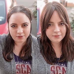 Uniwigs Remy Human Hair Mono Hairpiece, Hand Made Tied Hair Topper