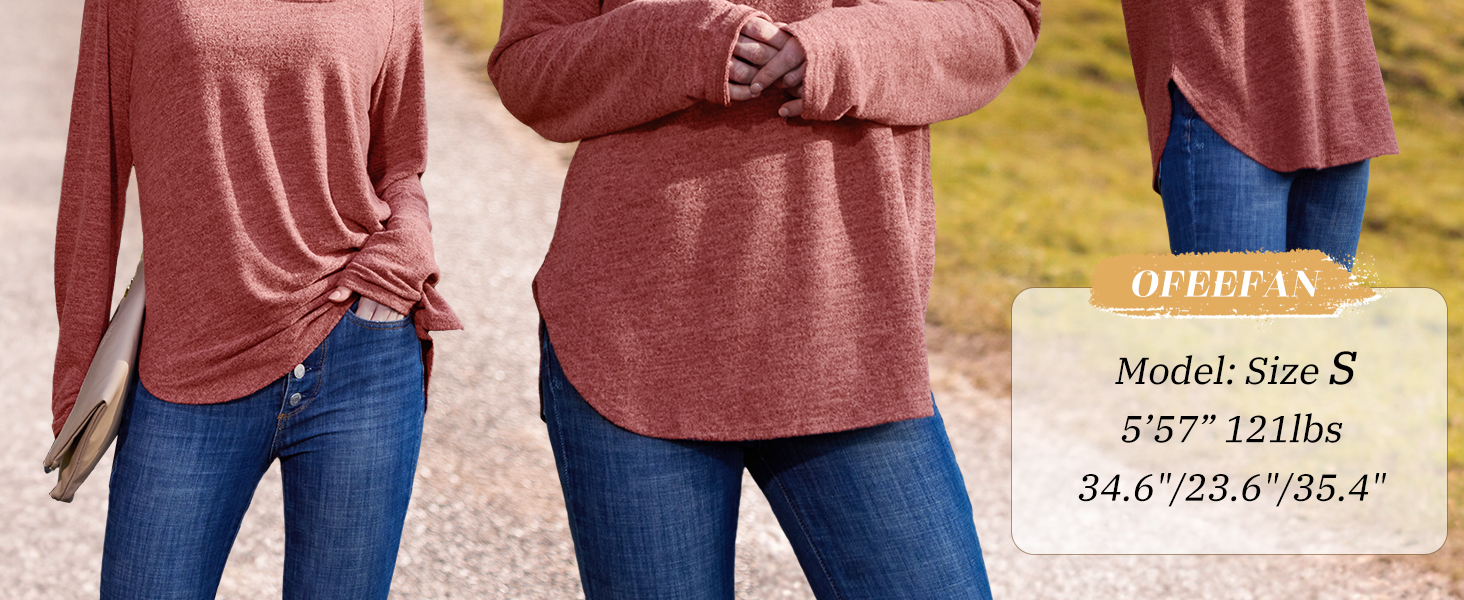Women's Sweaters Fall Fashion Clothing 2025 Travel Outfits Tunic Tops to Wear with Leggings