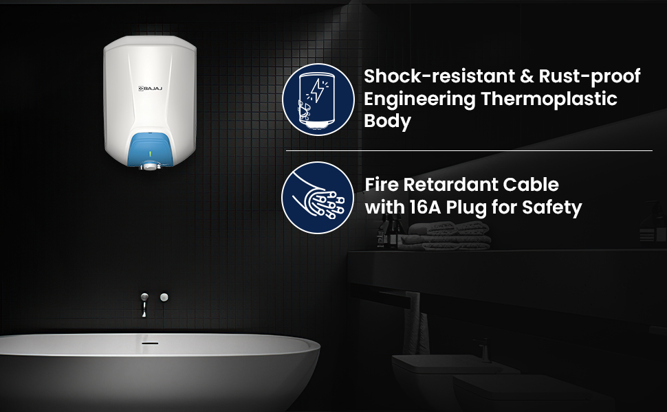 bajaj water heater for home, geyser, water geyser for bathroom , fast heating water heater