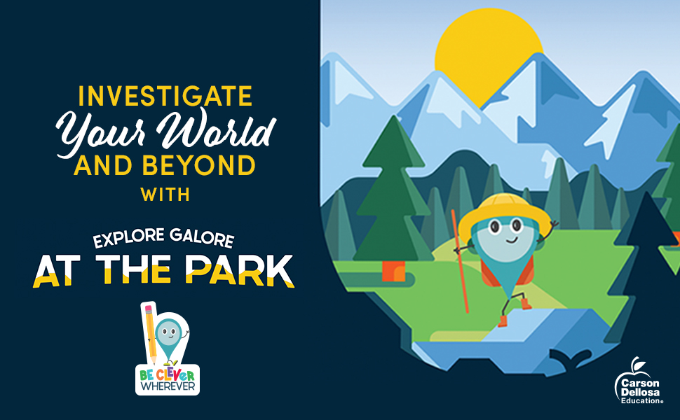 Carson Dellosa Explore Galore At The Park Wipe Clean Activity Book for