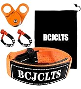 BCJCLTS Offroad Recovery Kit - 10 Ton Heavy Duty Winch Snatch Block Pulley, 3