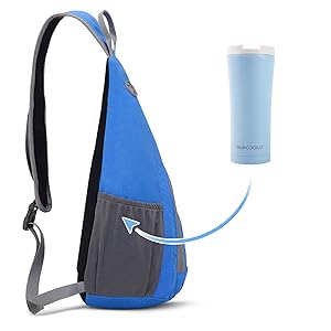 Small Sling Bag for Men Waterfly Crossbody Sling Shoulder Travel Backpack Chest Bag for Women