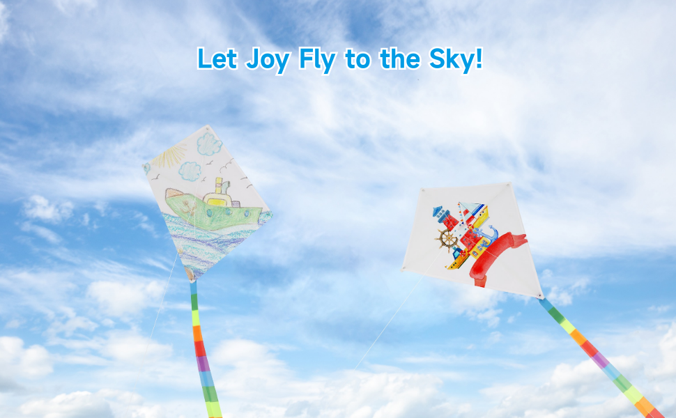 30 Packs DIY Blank Kites for Kids, Bulk Kites for DIY