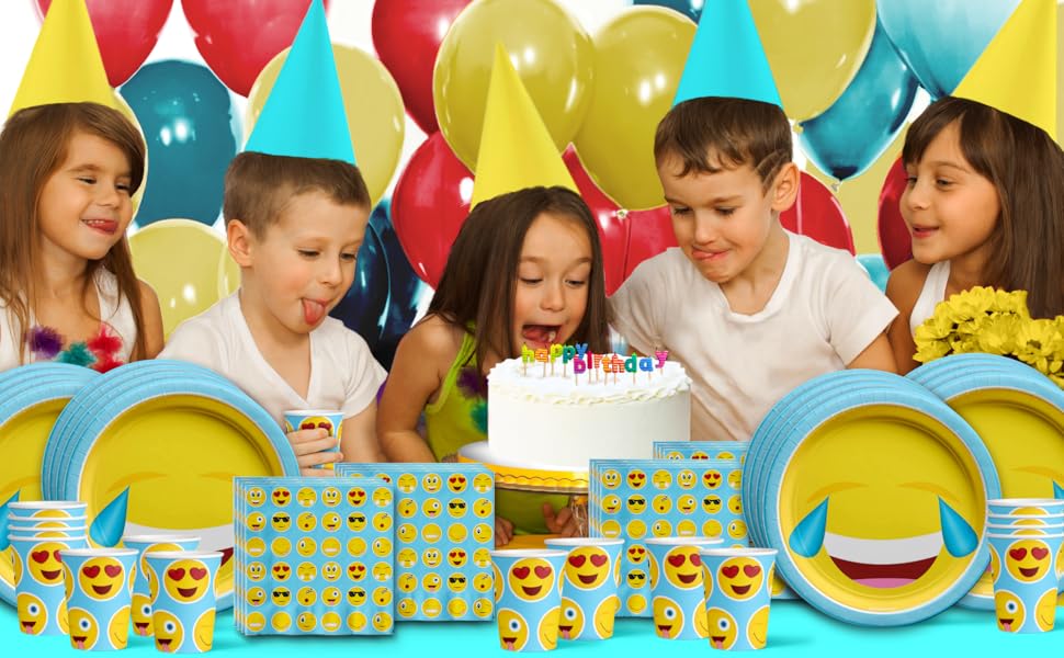 Boy Emoji Kids Party