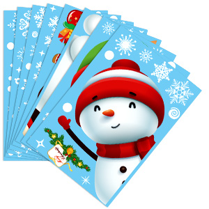 Christmas window clings