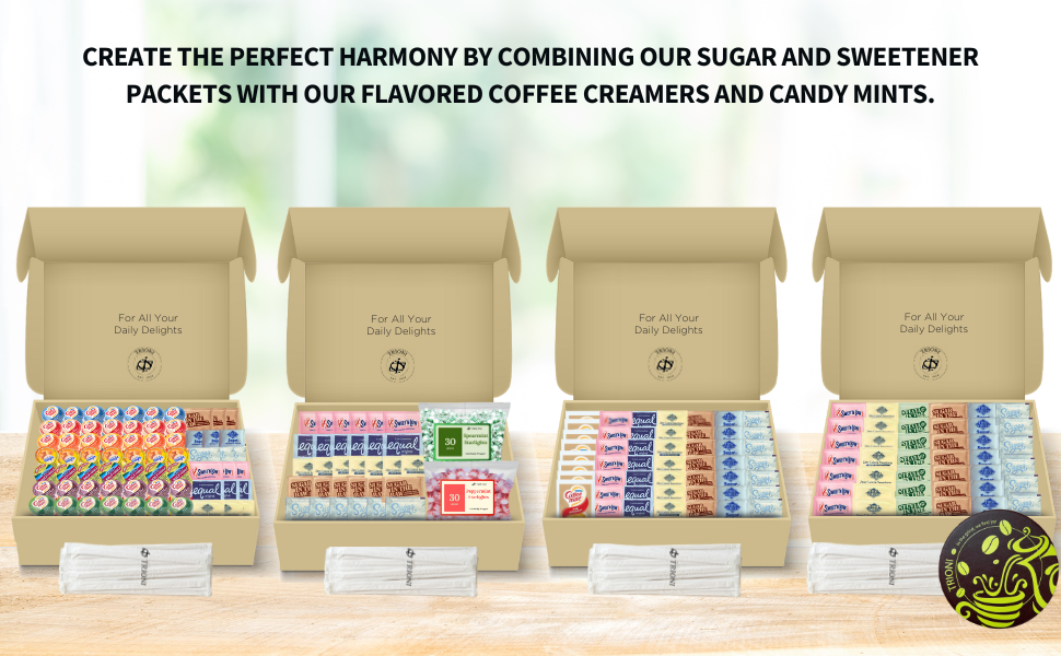 Variety Sugar Packets for Coffee 325 count of Sweetener