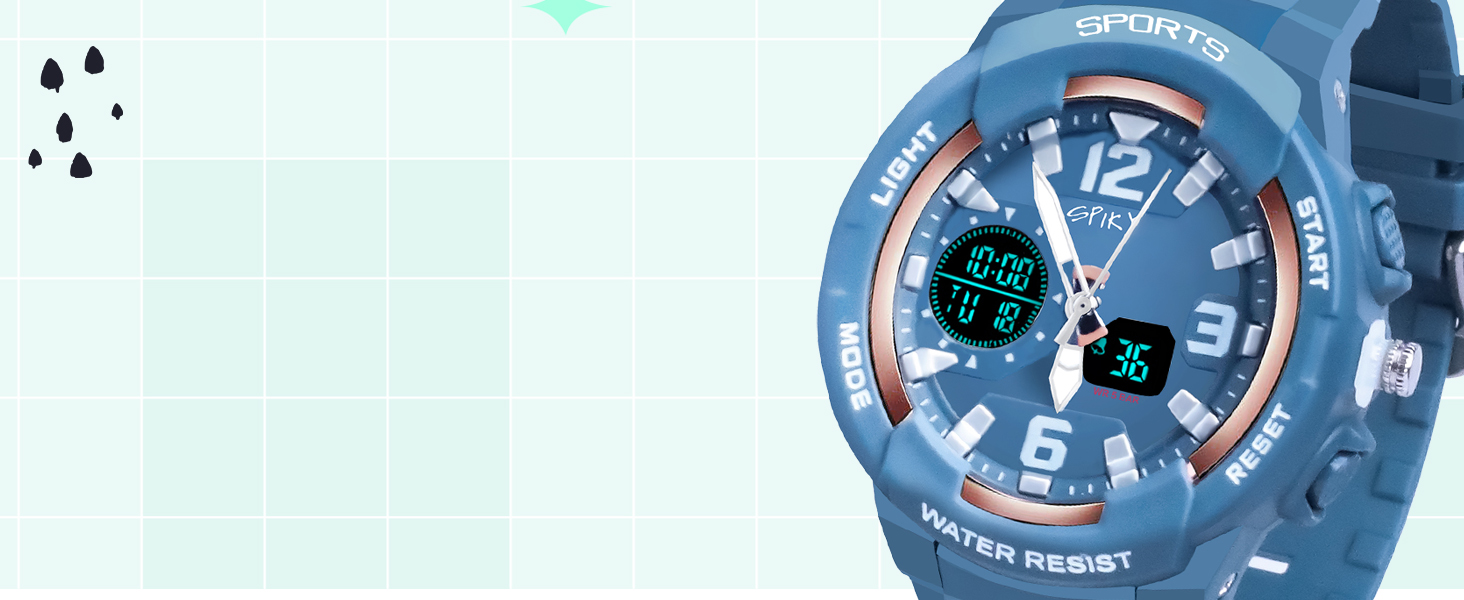 Zoop Black Sports kids digital wrist dual watch with week alarm luminous led display for boys girls