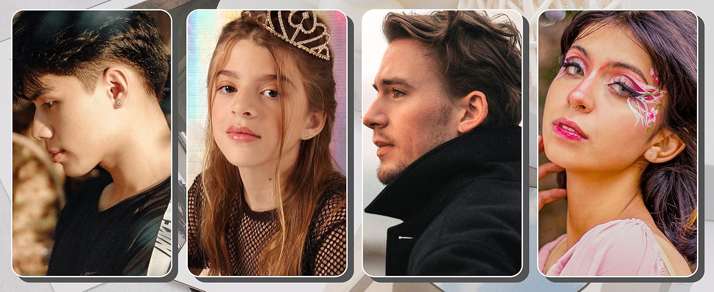 flatback stud earrings