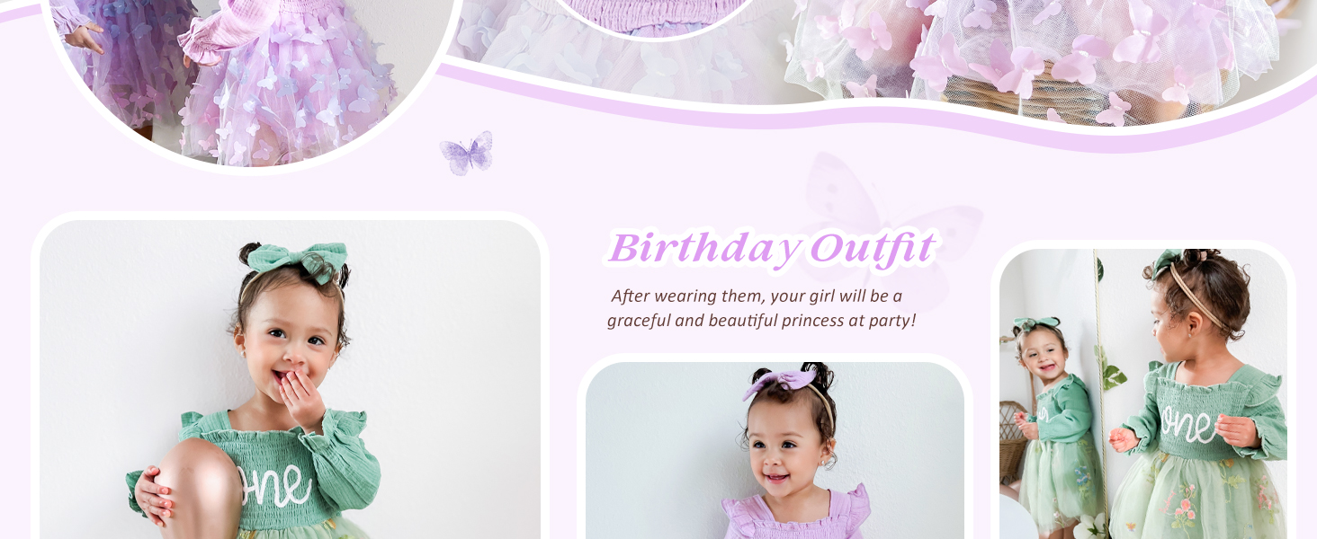 Baby Girl First Birthday Outfit