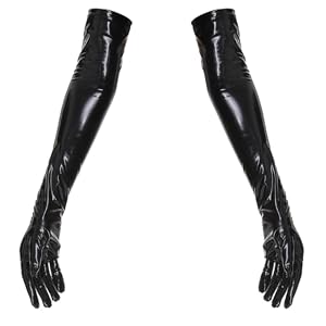 新品　エトロ　ブラック　レザー ロング　グローブ タグあり Amazon | [LXLUOO] アダルトセクシーロンググローブ、フェイク